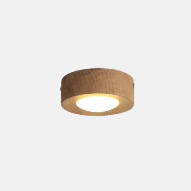 Walnut Wood LED Ceiling Light