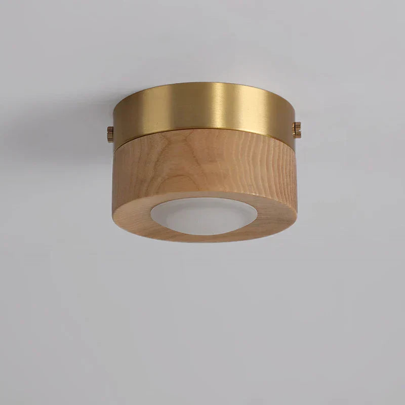 Walnut Wood LED Ceiling Light