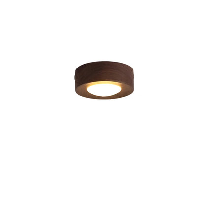 Walnut Wood LED Ceiling Light