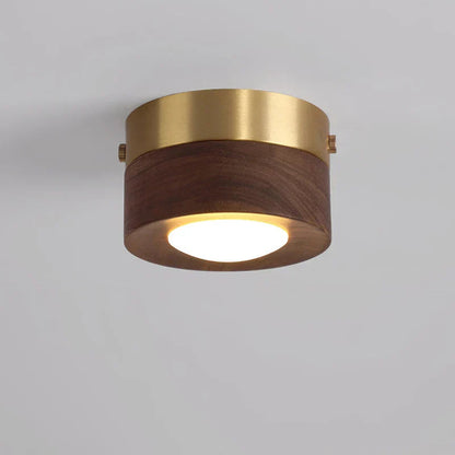 Walnut Wood LED Ceiling Light