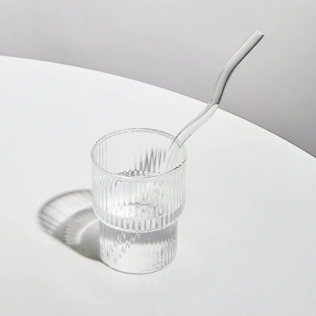 Pastel Glass Wavy Straws SUB CATEGORY_Desk Accessories