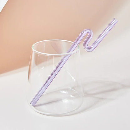 Pastel Glass Wavy Straws SUB CATEGORY_Desk Accessories