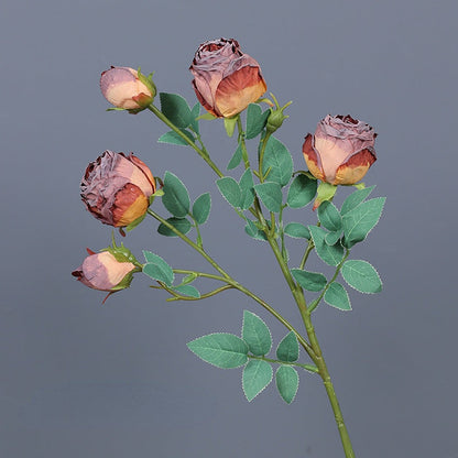 5 Head Rose Silk Flower