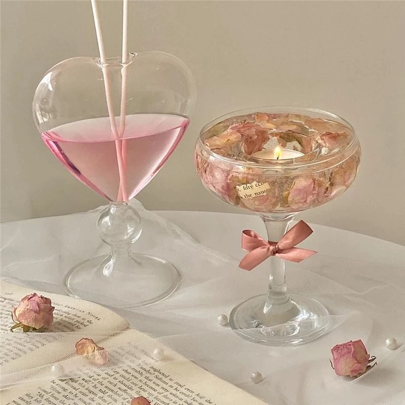 Valentine's Heart Shaped Glass Vase SUB CATEGORY_Desk Accessories SUB CATEGORY_Vases