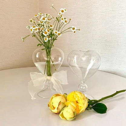 Valentine's Heart Shaped Glass Vase SUB CATEGORY_Desk Accessories SUB CATEGORY_Vases