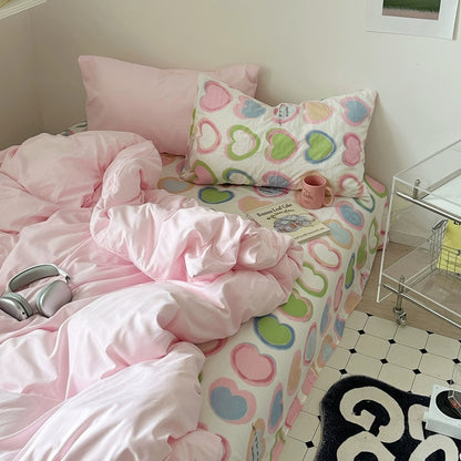 Y2K Hearts Bedding Set