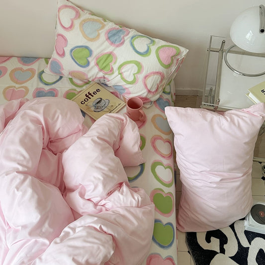 Y2K Hearts Bedding Set