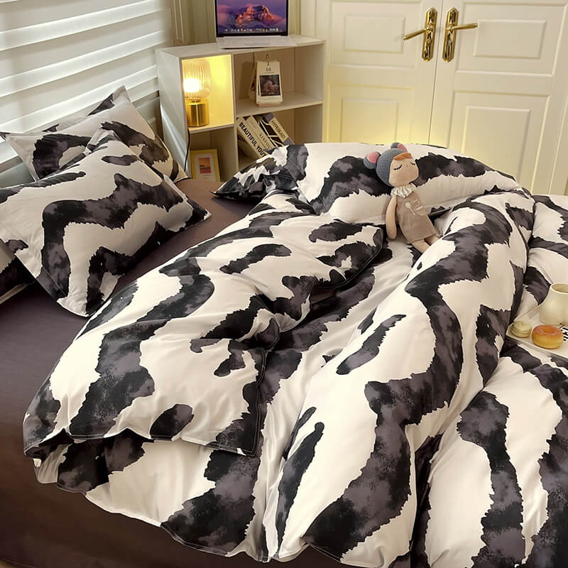 Zebra Art Print Bedding Set SUB CATEGORY_Bedding Sets