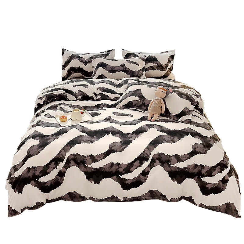 Zebra Art Print Bedding Set SUB CATEGORY_Bedding Sets