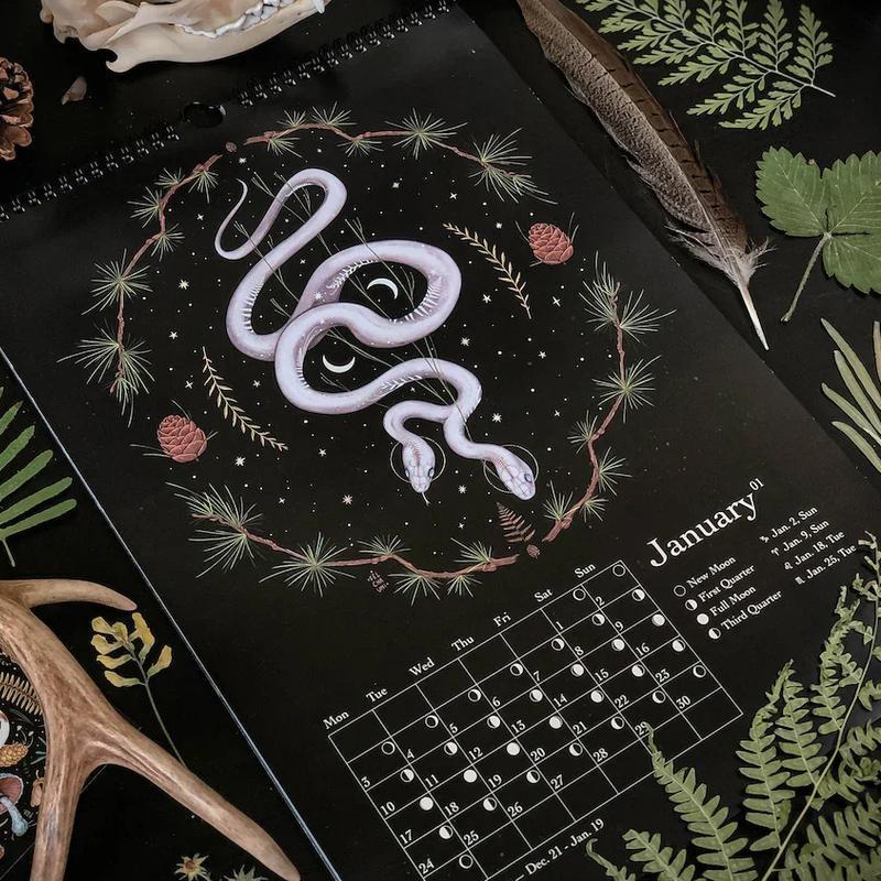 2024 Dark Forest Lunar Calendar decoration