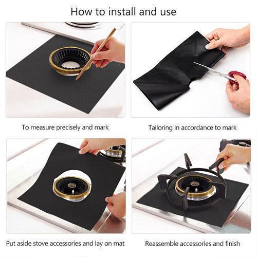 Reusable Silicone Gas Hob Range Protectors kitchen Kitchen & Dining