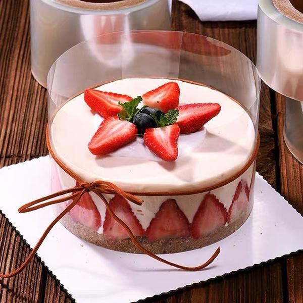 1-Roll: Transparent Cake Wrap Decorative Film __stock:500 Kitchen & Dining refund_fee:800