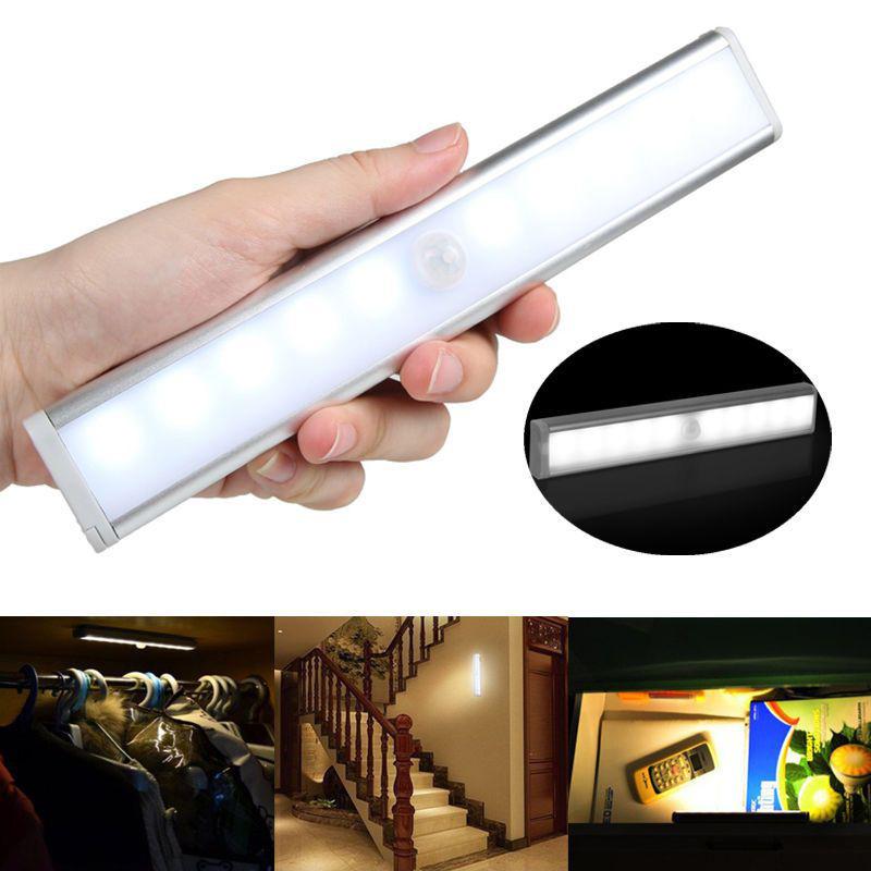 10 Led Motion Sensor Stick On Light Bars __stock:1000 Indoor Lighting refund_fee:800 Warranty