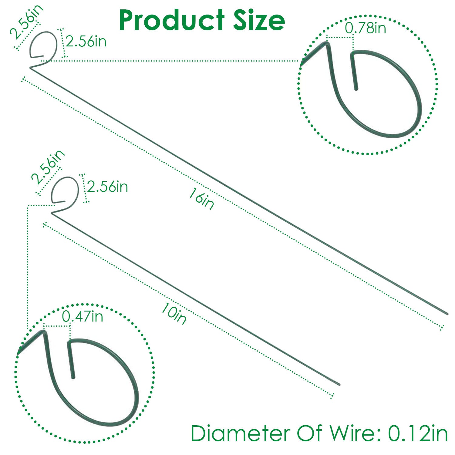 10-Pack: Plant Support Stake __stock:100 Garden & Patio refund_fee:1200