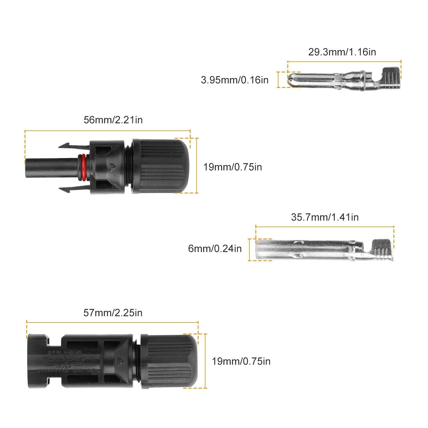 10-Pairs: Solar Panel Connectors Home Improvement refund_fee:800