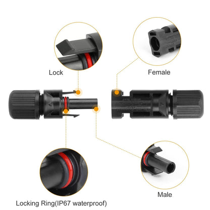 10-Pairs: Solar Panel Connectors Home Improvement refund_fee:800