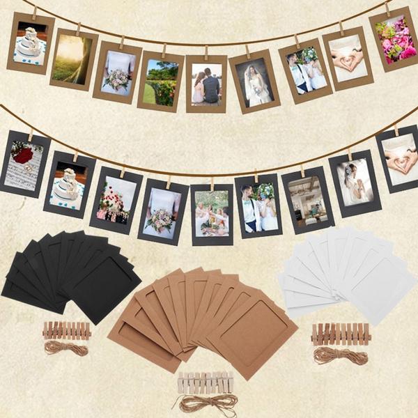 10-Piece: 3 Inch DIY Creative Wall Hanging Photo Frame __stock:500 Furniture and Décor refund_fee:800