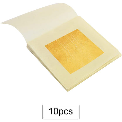 10-Piece: 4.33cm Edible Gold Leaf Sheets __stock:200 Kitchen & Dining refund_fee:800