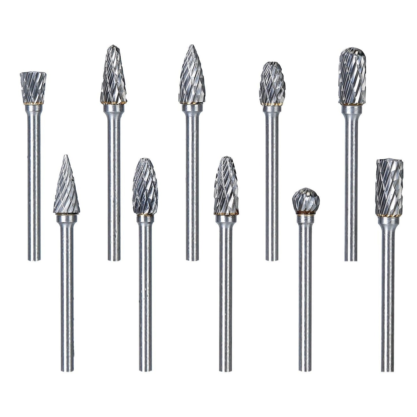 10-Piece: Double Cut Carbide Rotary Die Grinder Bit Set Home Improvement Low stock refund_fee:1200