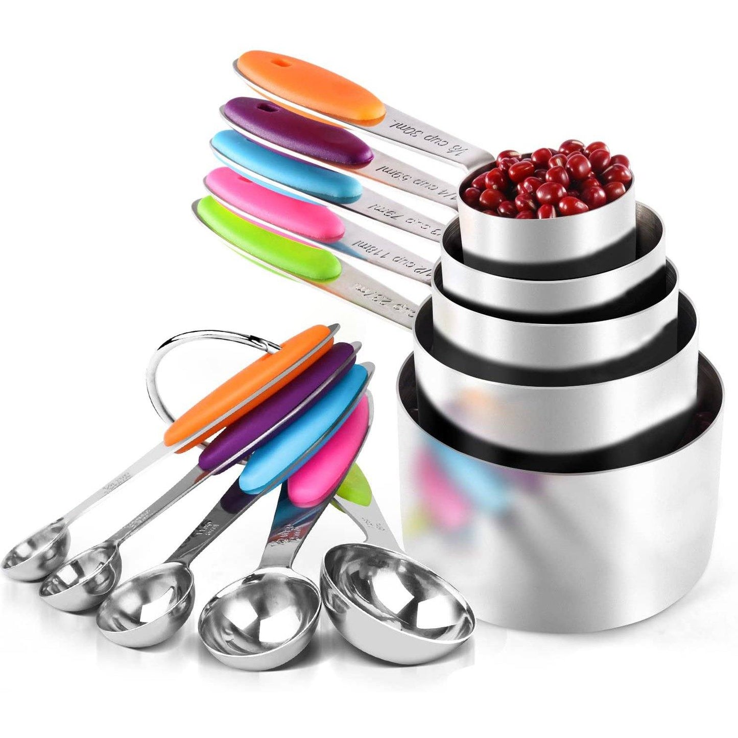 10-Piece: Measuring Cups and Spoons Set Kitchen & Dining refund_fee:1200