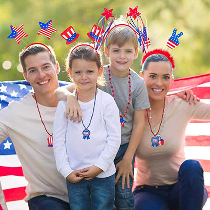 10-Piece: Patriotic Head Boppers Headband __stock:200 Holiday Decor & Apparel refund_fee:1200