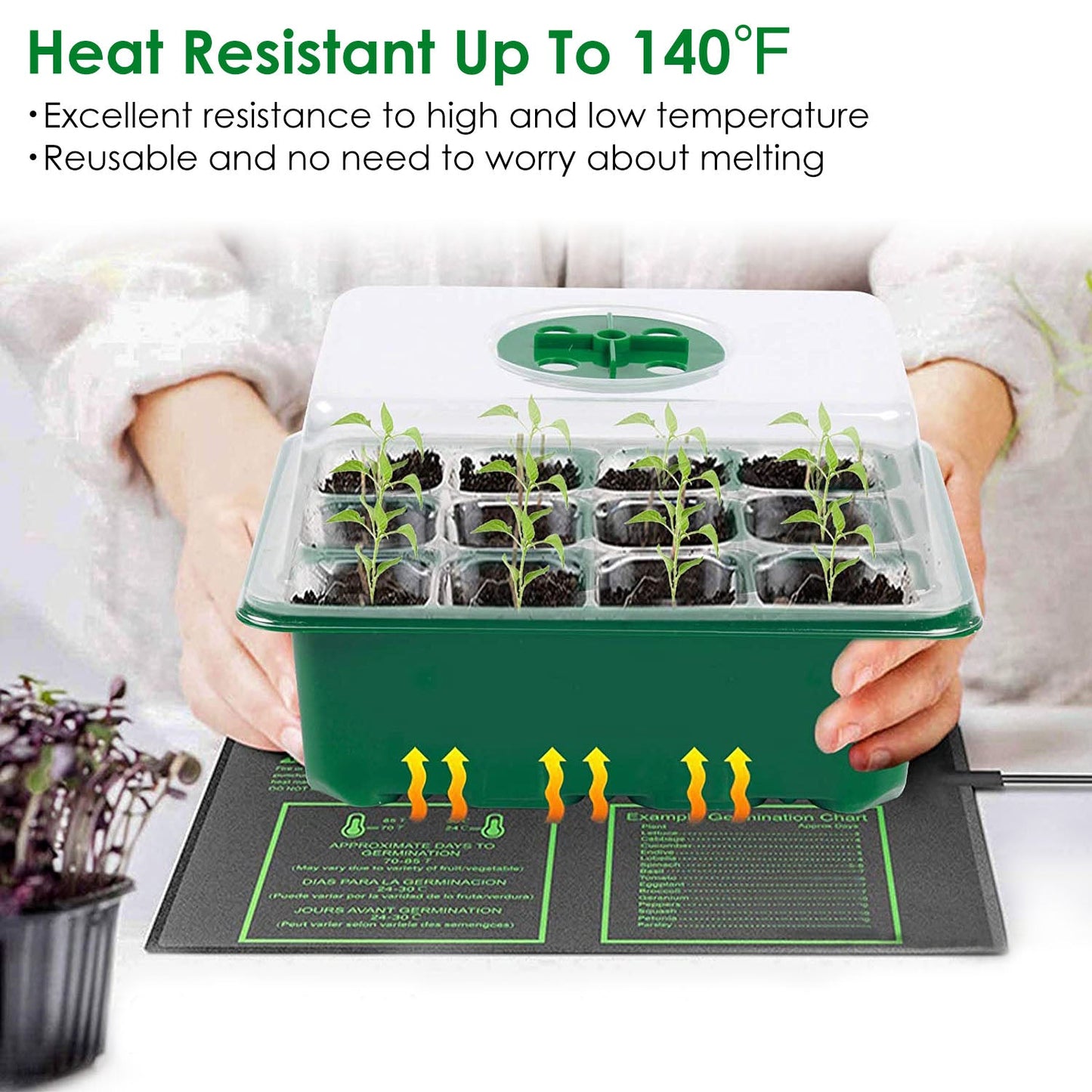 10-Piece: Reusable Seed Starter Tray Kit __stock:50 Garden & Patio refund_fee:1200