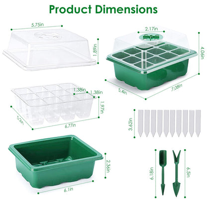 10-Piece: Reusable Seed Starter Tray Kit __stock:50 Garden & Patio refund_fee:1200