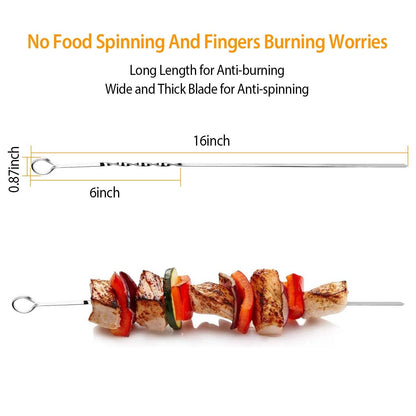 10-Pieces: 16" BBQ Skewers Kitchen & Dining Low stock refund_fee:800