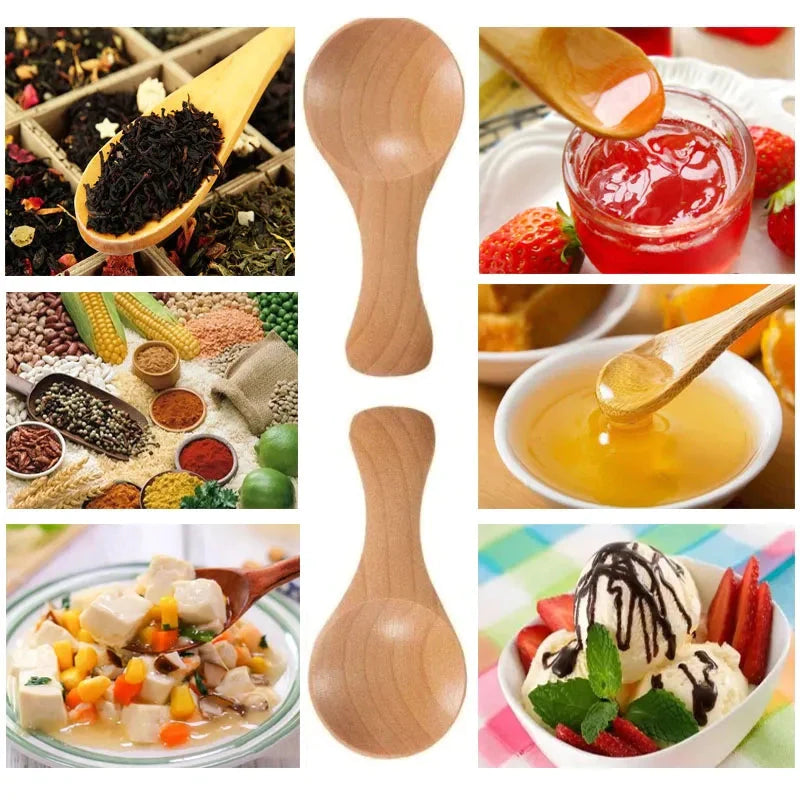 10-Pieces: Mini Wooden Spoons __stock:200 Kitchen & Dining refund_fee:800