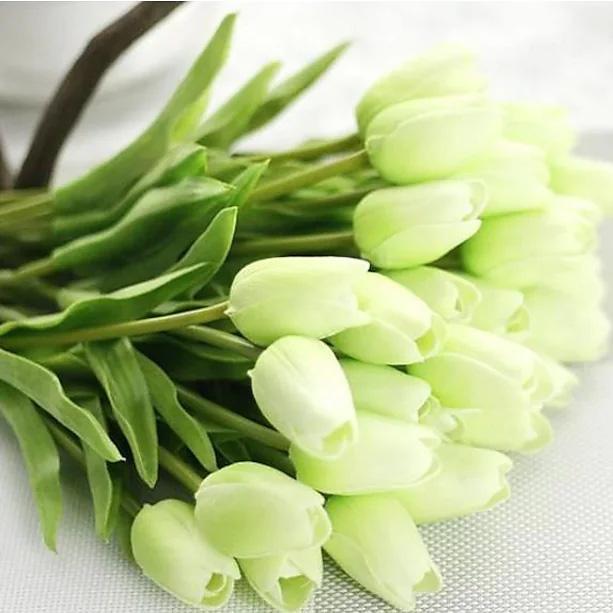 10-Pieces: PU Modern Style Bouquet Tabletop Flower Bouquet Green __stock:100 Furniture and Décor refund_fee:800 show-color-swatches