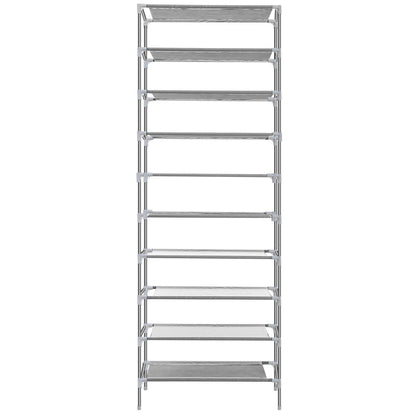 10-Tier Shoe Rack Shelves 27 Pairs Shoes Organizer __stock:50 Closet & Storage refund_fee:1200