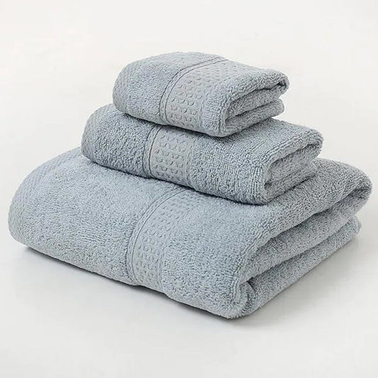 100% Cotton Premium Ring Spun Towel Set Gray __stock:200 Bath refund_fee:1200