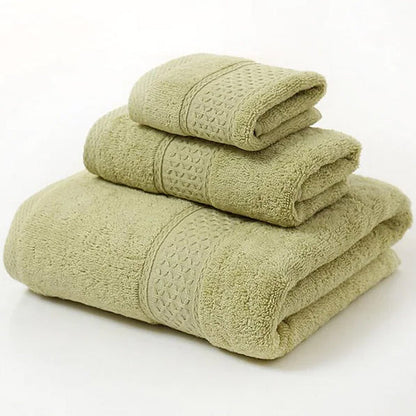 100% Cotton Premium Ring Spun Towel Set Olive Green __stock:200 Bath refund_fee:1200