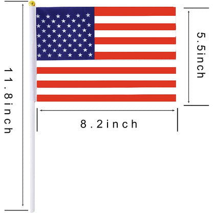 100-Pack: Handheld Small Miniature American Flag __stock:200 Holiday Decor & Apparel refund_fee:1200