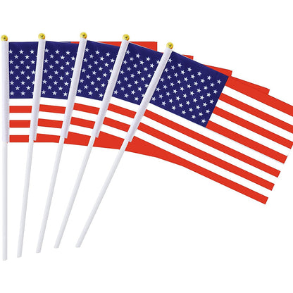 100-Pack: Handheld Small Miniature American Flag __stock:200 Holiday Decor & Apparel refund_fee:1200
