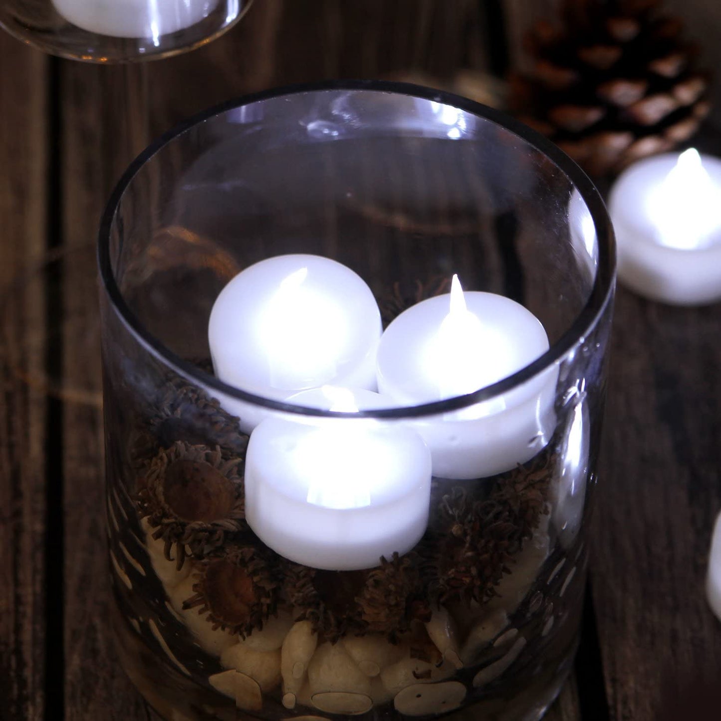 100-Piece: Cool White LED Tealight Flameless Smokeless Candles Indoor Lighting refund_fee:1800 Warranty