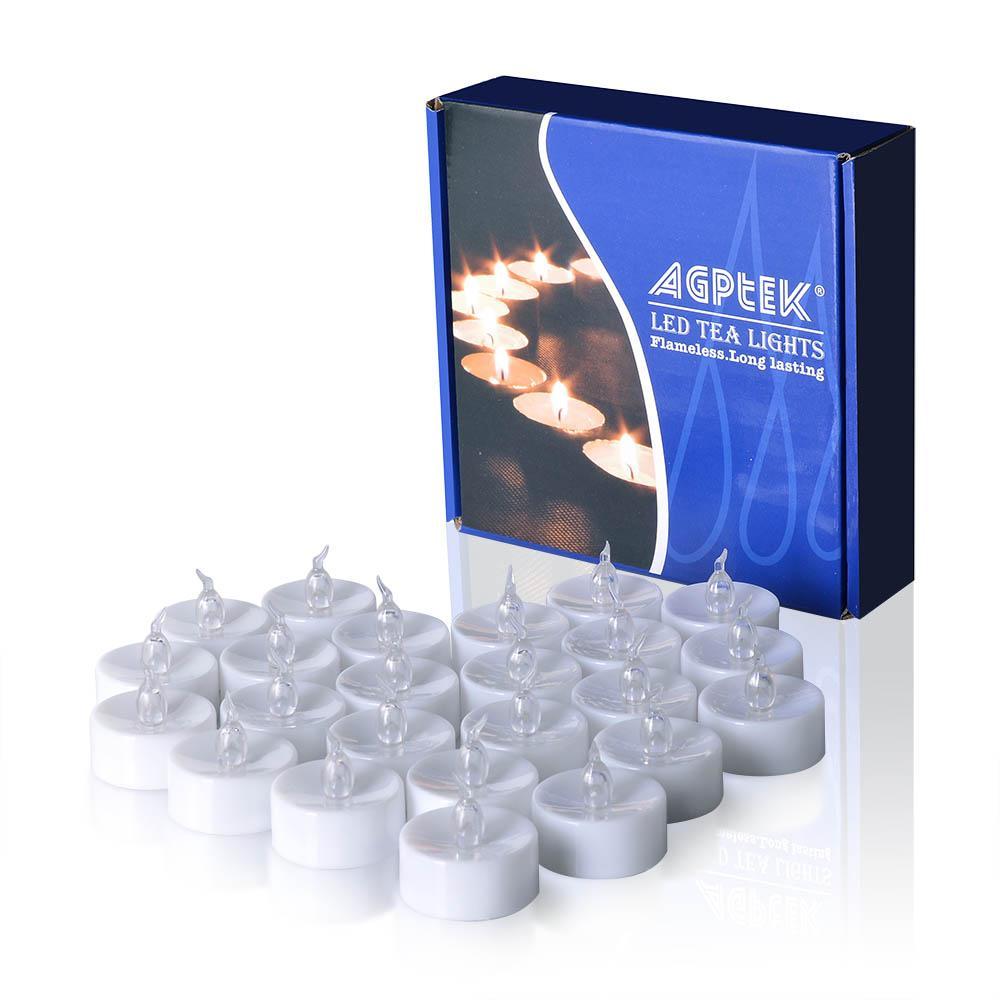 100-Piece: Cool White LED Tealight Flameless Smokeless Candles Indoor Lighting refund_fee:1800 Warranty