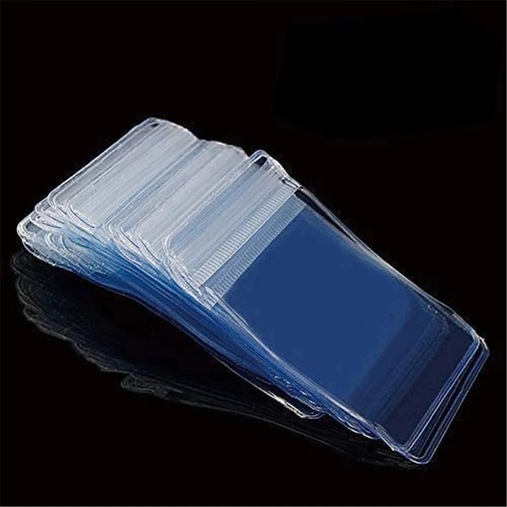 100-Pieces: Transparent PVC Plastic Storage Sealed Jewelry Bag __stock:200 Closet & Storage refund_fee:800