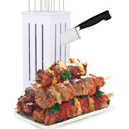 16 Holes BBQ Kabob Skewer Maker, Quick Kabob Express kitchen Kitchen & Dining