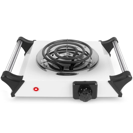 1000W Electric Burner Portable Coil Heating Hot Plate Stove Countertop Silver Single __stock:50 Kitchen & Dining refund_fee:1200 Warranty