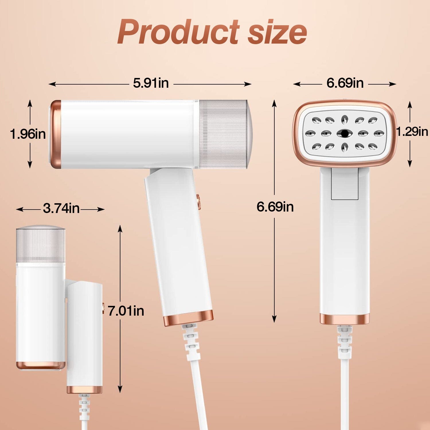 1000W Portable Handheld Clothes Steamer with Brush Foldable __stock:50 Household Appliances refund_fee:1200 Warranty