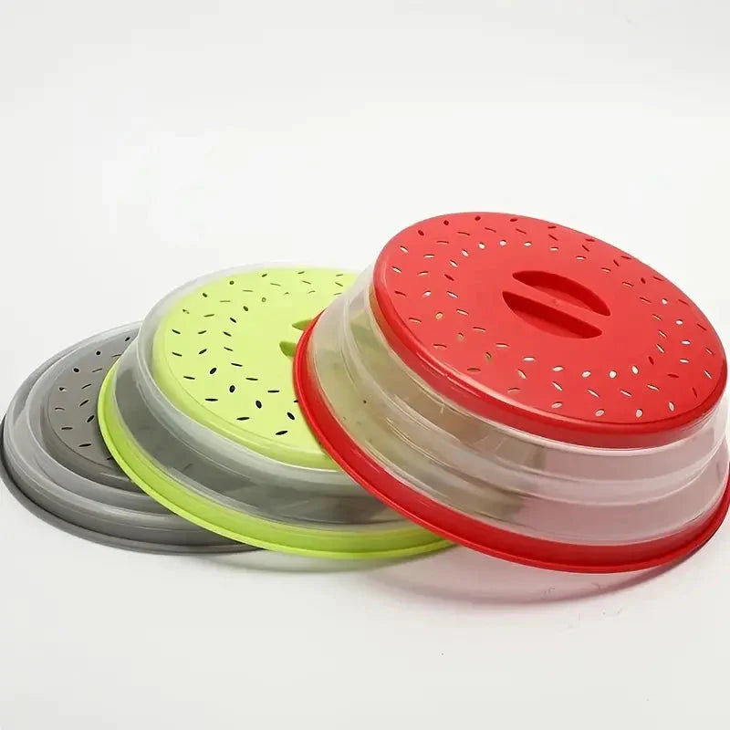 10.5 inch Collapsible Food Plate Lid Cover __stock:200 Kitchen & Dining refund_fee:800