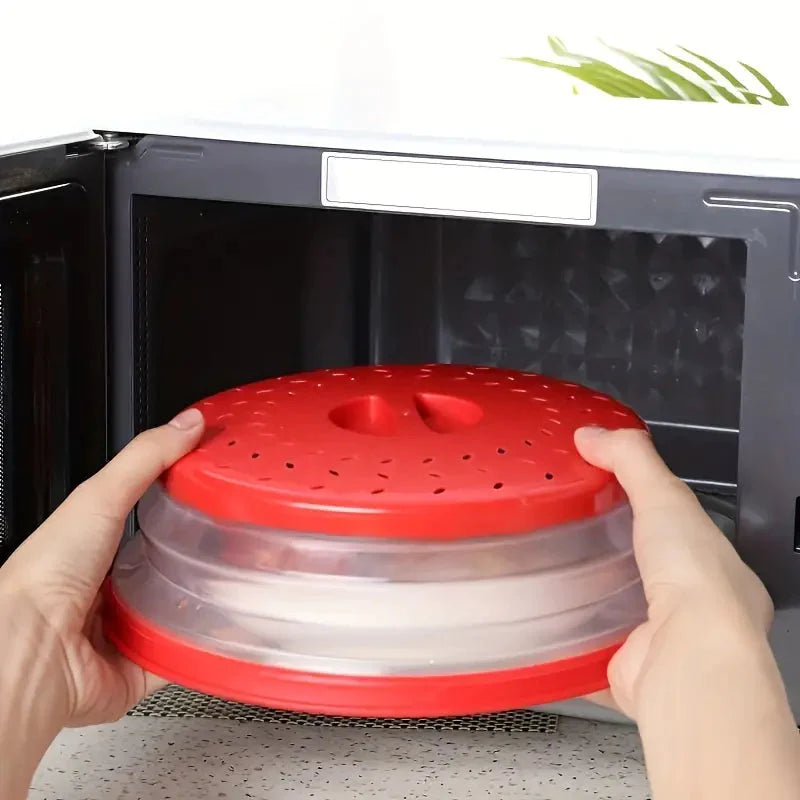 10.5 inch Collapsible Food Plate Lid Cover __stock:200 Kitchen & Dining refund_fee:800