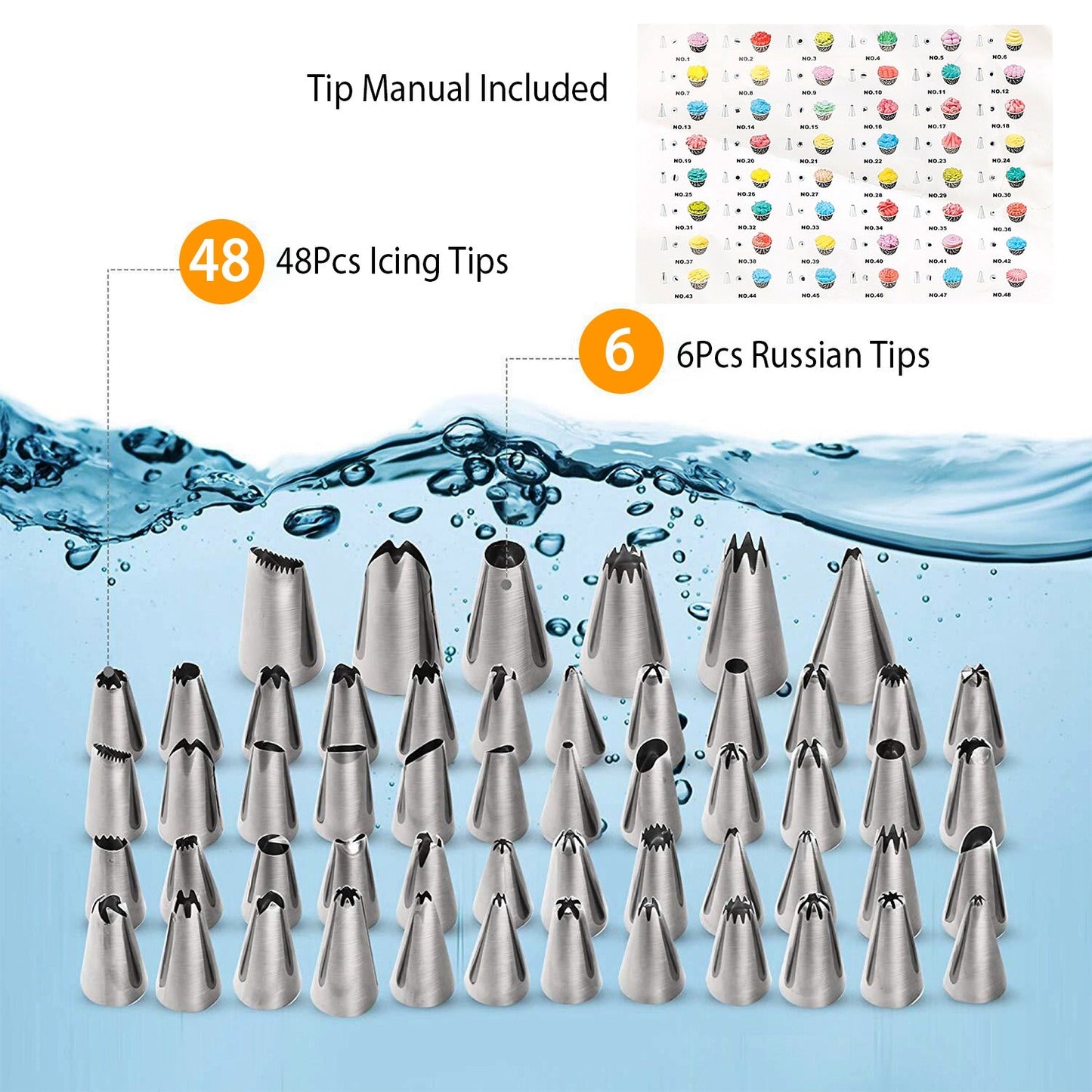108-Piece: Cake Decorating Supplies Kit __stock:50 Kitchen & Dining refund_fee:1200