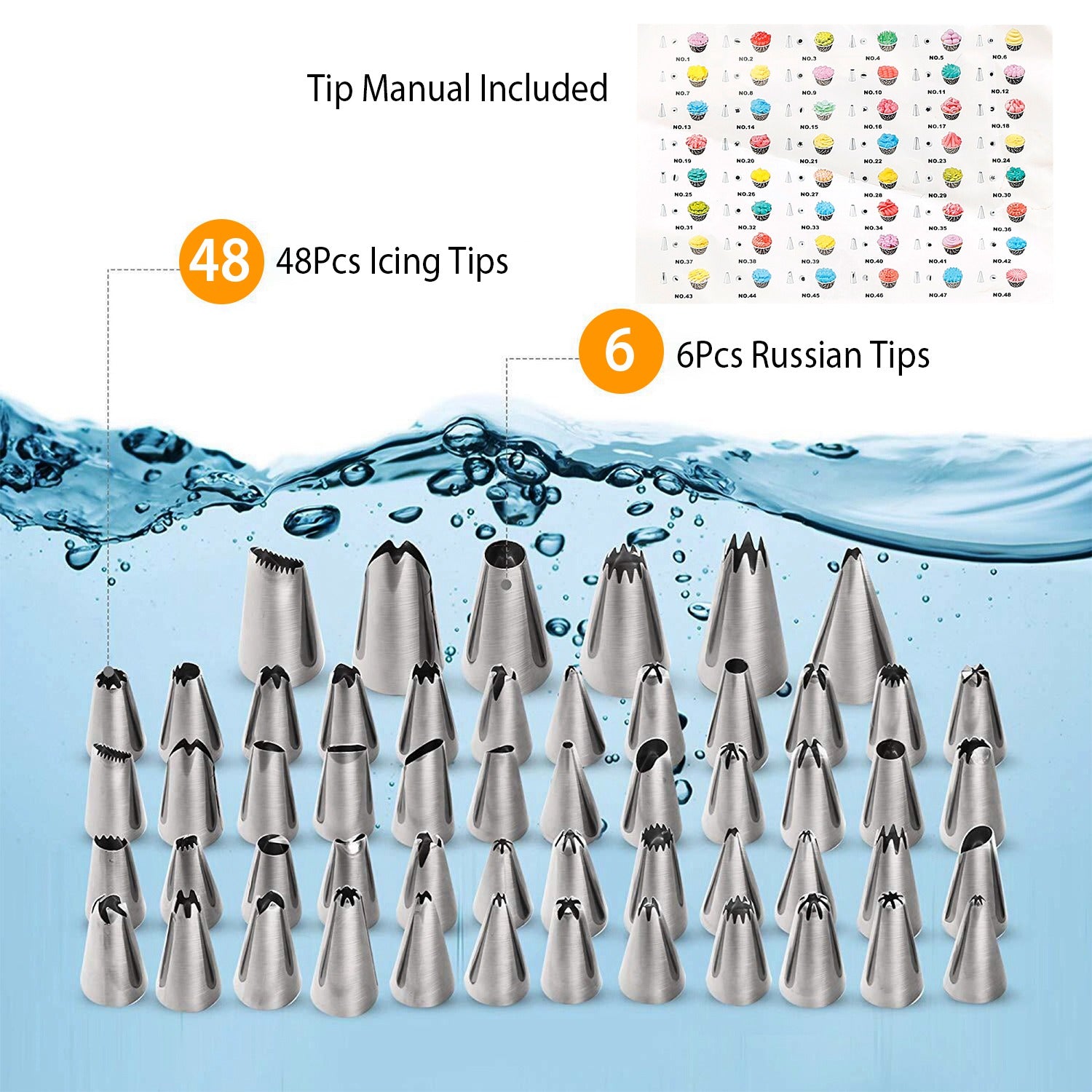 108-Piece: Cake Decorating Supplies Kit __stock:50 Kitchen & Dining refund_fee:1200