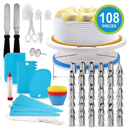 108-Piece: Cake Decorating Supplies Kit __stock:50 Kitchen & Dining refund_fee:1200