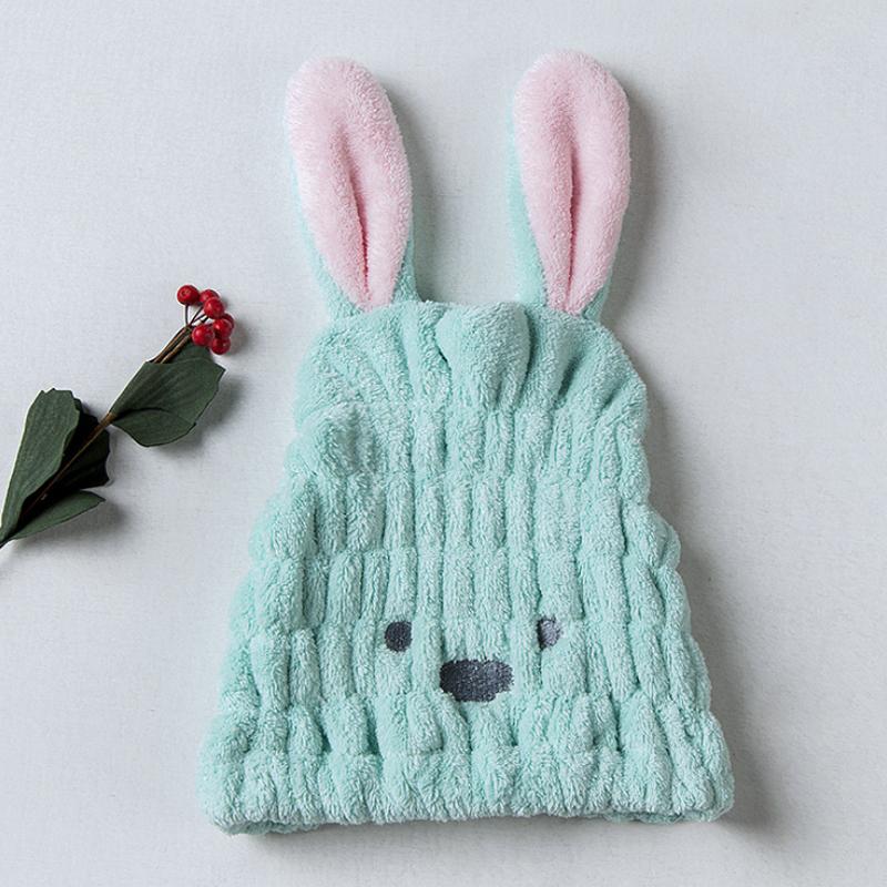 Super absorbent rabbit ear dry hair cap bathroom beauty