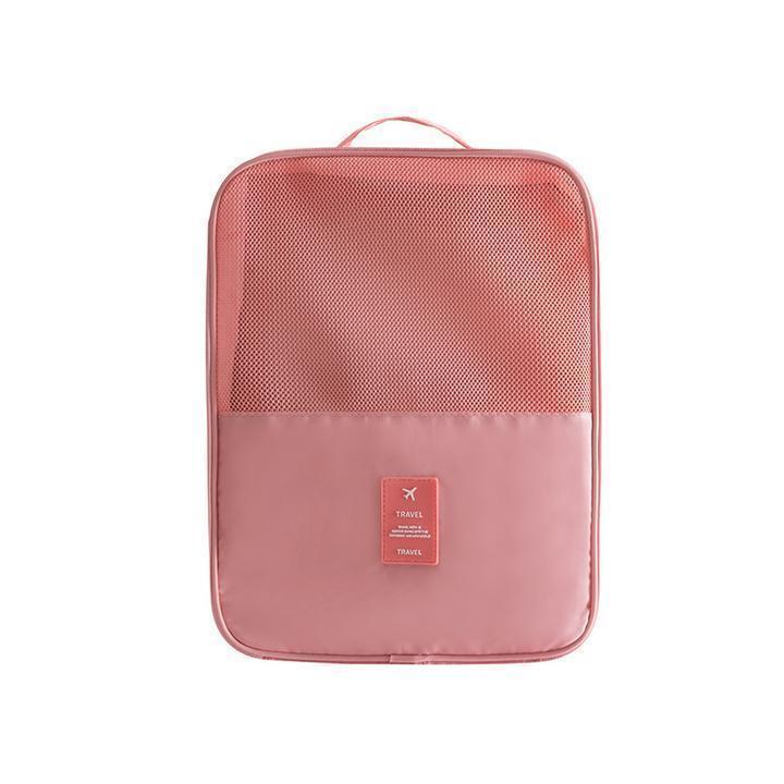 Travel Shoe Bags, Foldable Waterproof Shoe Pouches Organizer PINK Closet & Storage storage