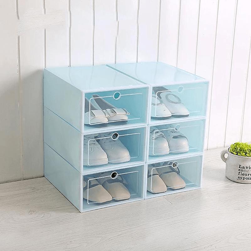 New Drawer Type Shoe Box BLUE Bedding storage