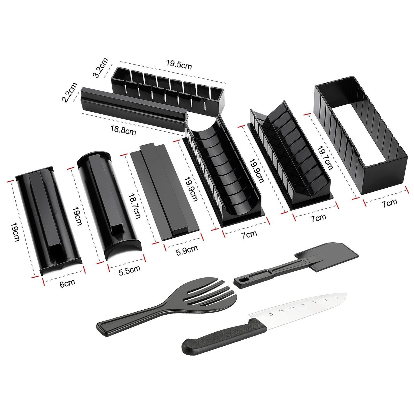 11-Piece: DIY Sushi Making Kit Tools Set __stock:50 Kitchen & Dining refund_fee:1200